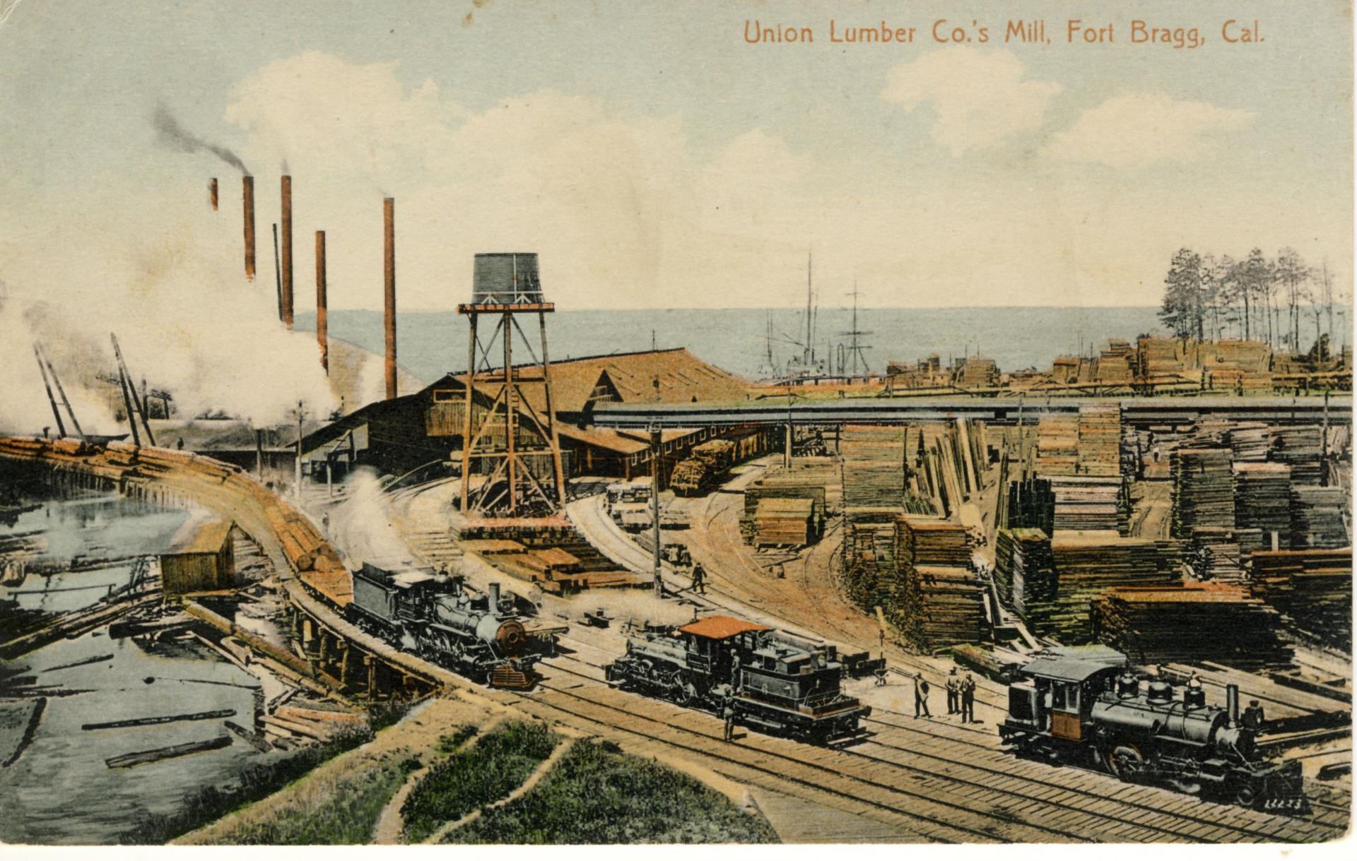 Union Lumber Main Mill Postcard